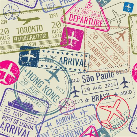 Passport Stamp Illustrations Royalty Free Vector Graphics