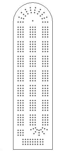 build printable cribbage board template  plans