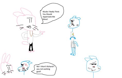 gumball artwork richard and nicole talk by