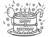 Birthday First Coloring Pages Getcolorings Color sketch template