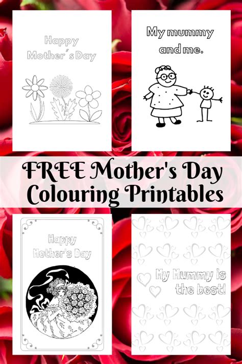 mothers day colouring printables hodgepodgedays