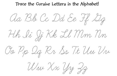 alphabet cursive worksheets  printable alphabetworksheetsfreecom