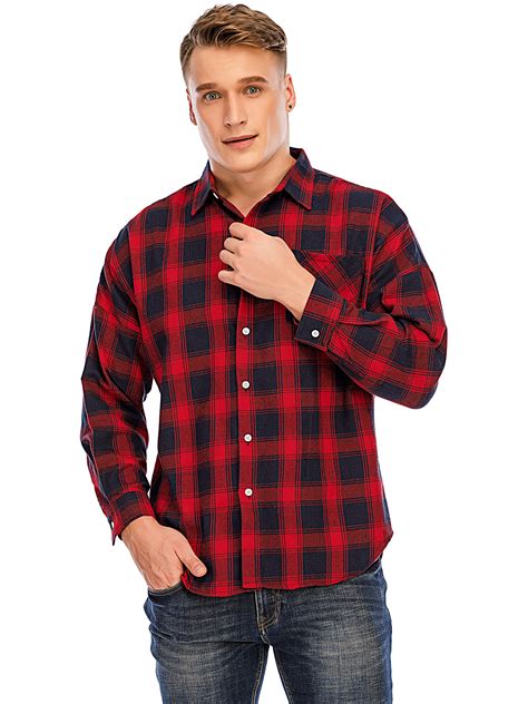 men s long sleeve flannel shirts plaid shirt plaid shirt