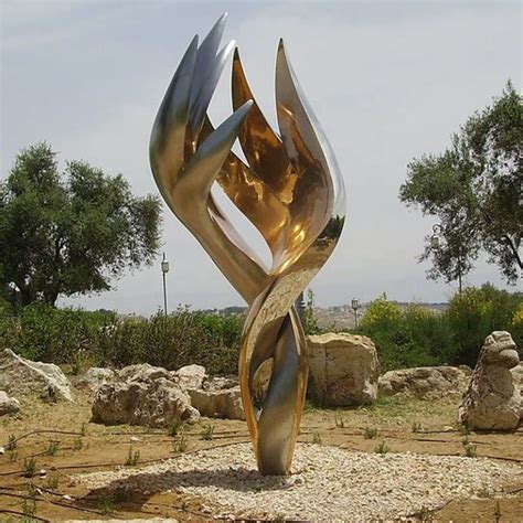 gallery art large polished stainless steel sculpture  outdoor