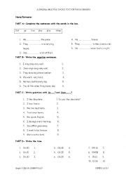 assessment worksheets