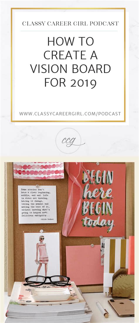 how to create a vision board for 2019 classy career girl
