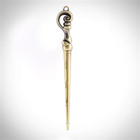 Harry Potter Fleur Delacour Wand Solid Metal Large 3d Keychain Rare T