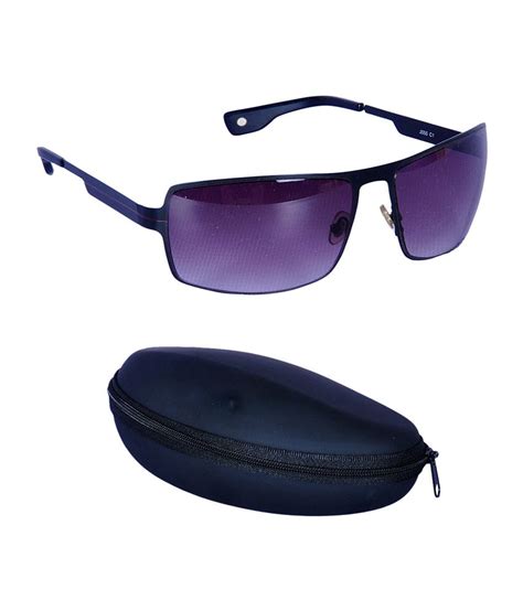 Dollar Purple Men Rectangle Sunglasses With Case Buy Dollar Purple