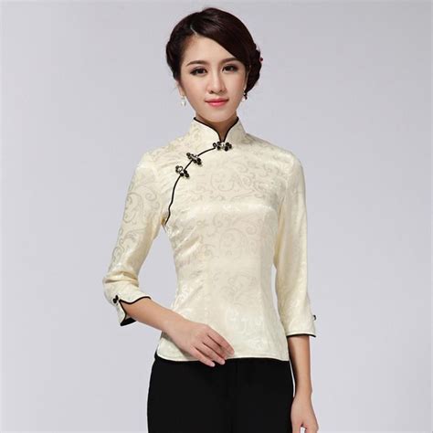 buy light green chinese vintage women s cotton shirt