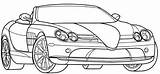 Coloring Pages Porsche Boxster Sport Car Salvo sketch template