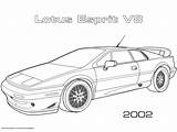 Coloring Lotus V8 2002 Esprit Pages Car Categories sketch template