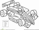 Coloring Pages Race Car Color Number Numbers Vehicles Worksheets Cars Printable Printables Sheets Kids Derby Pinewood Education Rover Land Truck sketch template
