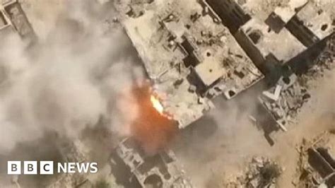 drone footage reveals syria devastation bbc news