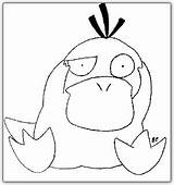 Coloring Pokemon Psyduck Pages Two Template sketch template