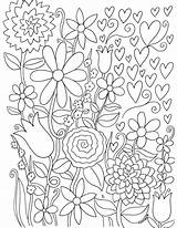 Mewarnai Bunga Pemandangan Berlatih Contoh Sesuai sketch template