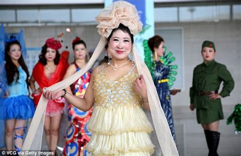 chinese designer showcases her dress made from condoms daily mail online