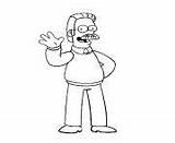 Coloring Pages Simpson Flanders Ned Printable Visit Info Print sketch template