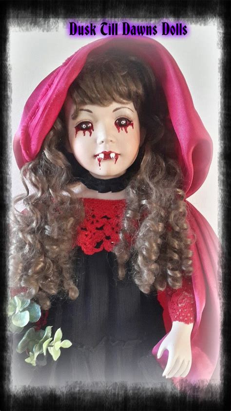 vampire doll porcelaine artist remake   horror doll etsy