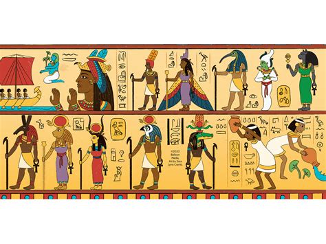 Egyptian Gods And Goddesses By Sara Lynn Cramb On Dribbble