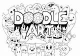 Coloring Pages Doodle Printable Fun Adult Adults Everfreecoloring sketch template