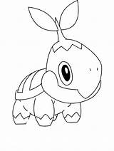 Pokemon Turtwig Coloring Pages Treecko Drawing Getdrawings Getcolorings Popular sketch template
