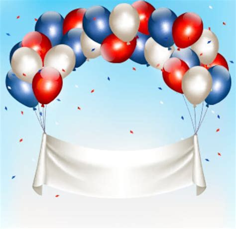 happy birthday colorful red blue white balloons art  artydec