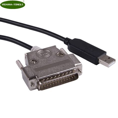 Ftdi Chip Usb To Rs232 25 Pin Db25 Male Connector Serial Adapter Cable