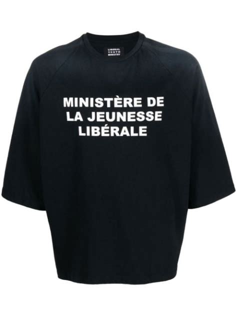 liberal youth ministry t shirt mit slogan print farfetch
