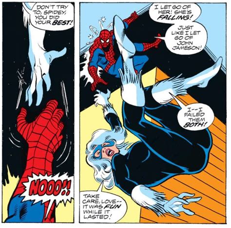 slipping out of spidey s grasp in amazing spider man 195 black cat marvel amazing spider