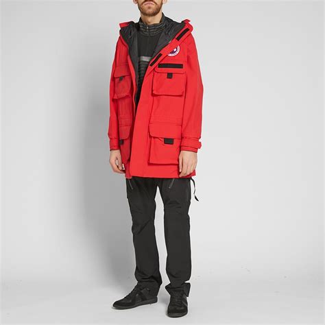 Junya Watanabe Man X Canada Goose Arctic Shell Jacket Red