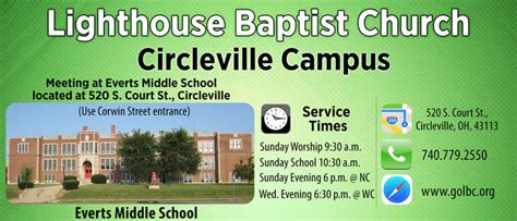 service times lighthouse baptist church chillicothe ohio