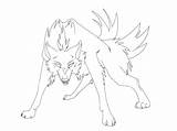 Wolf Lineart Angry Deviantart Group sketch template
