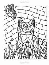 Mosaico Mosaicos Pintar Mosaics Animais Mosaik Mazurkiewicz Visuais Vitrales Ausmalen Simetricos Vazados Gatos Malvorlagen Martinchandra Viatico sketch template