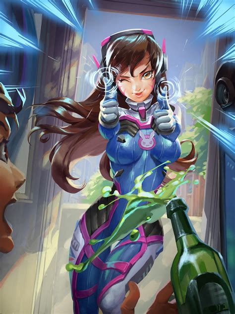 i saw d va huang jing overwatch females overwatch drawings