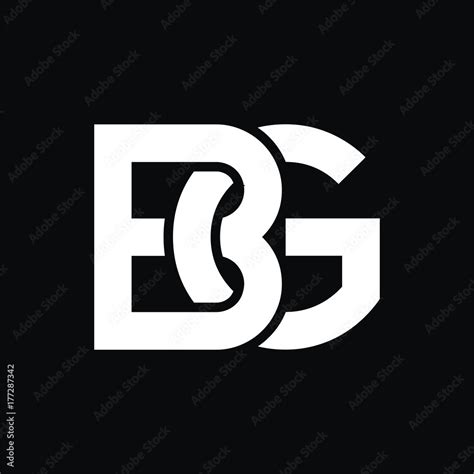 bg logo initial letter design template vector stock vector adobe stock