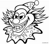 Clown Face Evil Drawing Getdrawings Scary sketch template