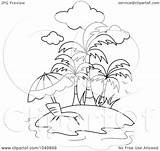 Outline Beach Tropical Chair Coloring Lounge Clipart Clip Illustration Royalty Rf Bnp Studio Clipground sketch template