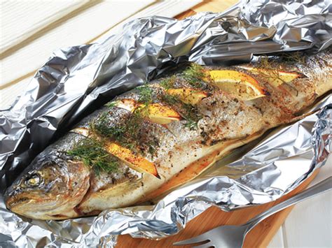 lachsforelle aus dem backofen rezept mit bild kochbarde