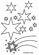 Sternenhimmel Malvorlage Sterne Malvorlagen Ausmalbilder Seite sketch template