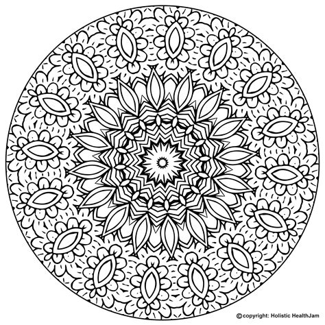 printable mandala coloring book pages  adults  kids