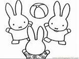 Pages Coloring Miffy Getcolorings sketch template