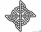 Celtic Simple Knot Coloring Pages Pattern Christian Unity Printable Kids sketch template