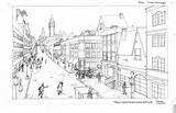 Cityscape Perspective Imagems Designlooter sketch template