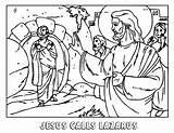 Lazarus Coloring Jesus Raises Pages Raising Bible Printable Kids Clipart Dead Sheets Worksheets School Library Popular Choose Board Comments sketch template