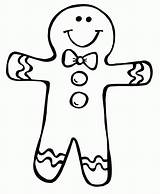 Gingerbread Coloring Girl Pages Clipart Boy Christmas Library Man sketch template