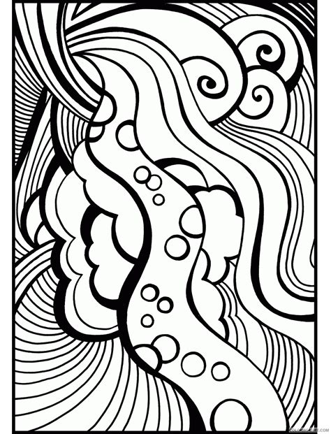 abstract coloring pages adult abstractforteenagers printable