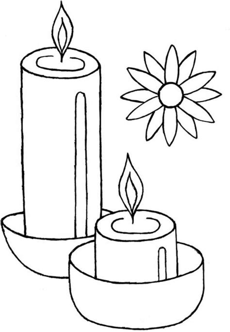 light  candles  celebrate diwali coloring page netart coloring