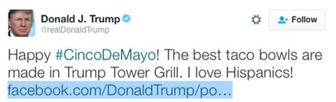 donald trumps taco bowl tweet broke  internet