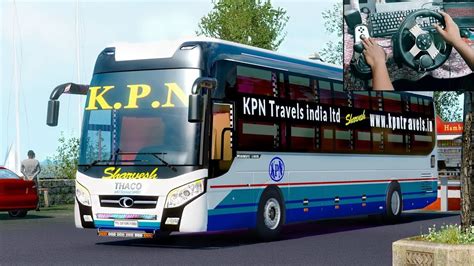 crazy speed driving kpn bus  hungary map kpn sleeperbus ets  gameplay youtube