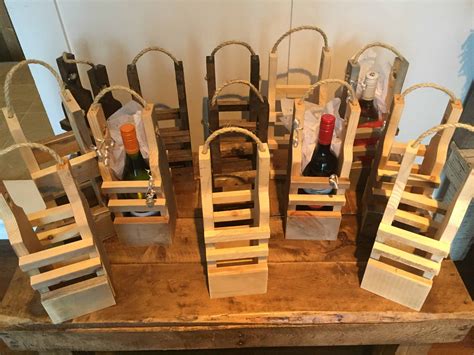rustic pallet wood reusable wine gift bags  pallets
